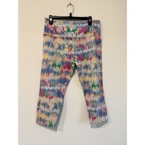 Suave Women's Colorful Capri Leggings Revolutionary Tummy Control Size Large